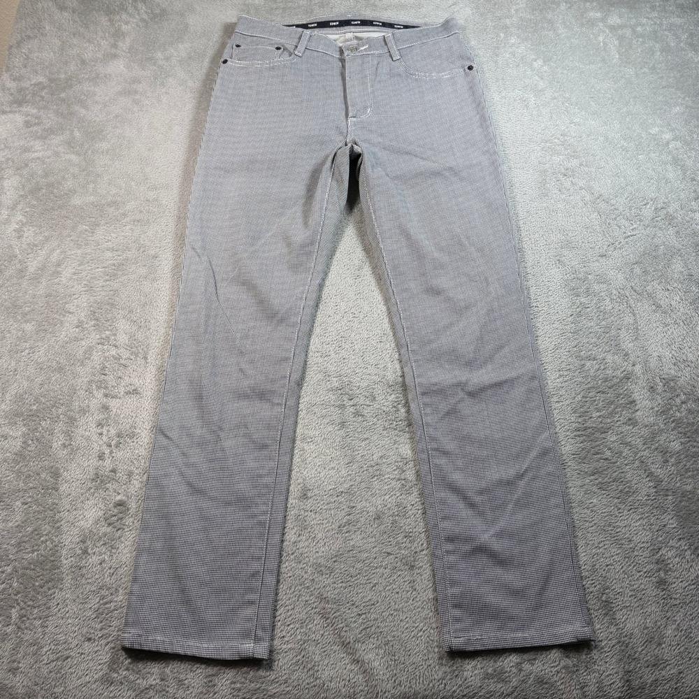 Edwin 503 Pants Mens 29x29 Gray Micro Check Grid Trousers Made In Japan E503CM